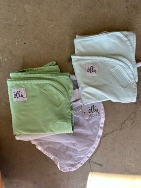 The Ollie Kids Green & Mint Swaddle Set